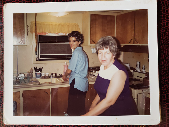 1960s-Grandma Anna Sabo and Minnie F Compton
